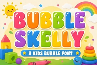 Bubble Skelly Font for Creative Halloween Designs