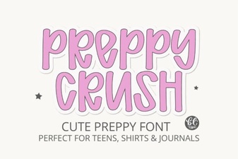 Preppycrush Font: a Fun Retro Design Resource