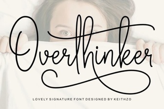 Overthinker Font for Creative Design Projects