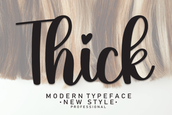 Design Projects Using Bold Thick Fonts