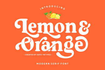 Fresh Citrus Fonts for Vibrant Design Projects